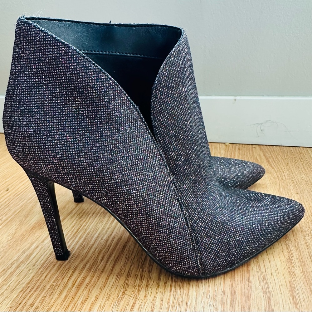 Nina Sparkly Ankle Stiletto Boots Size 6.5